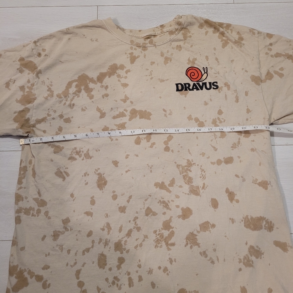 Dravus Tee T-shirt Men’s XL 100% Cotton Tie-dye Mushrooms Snails Positive Vibe - Picture 4 of 4